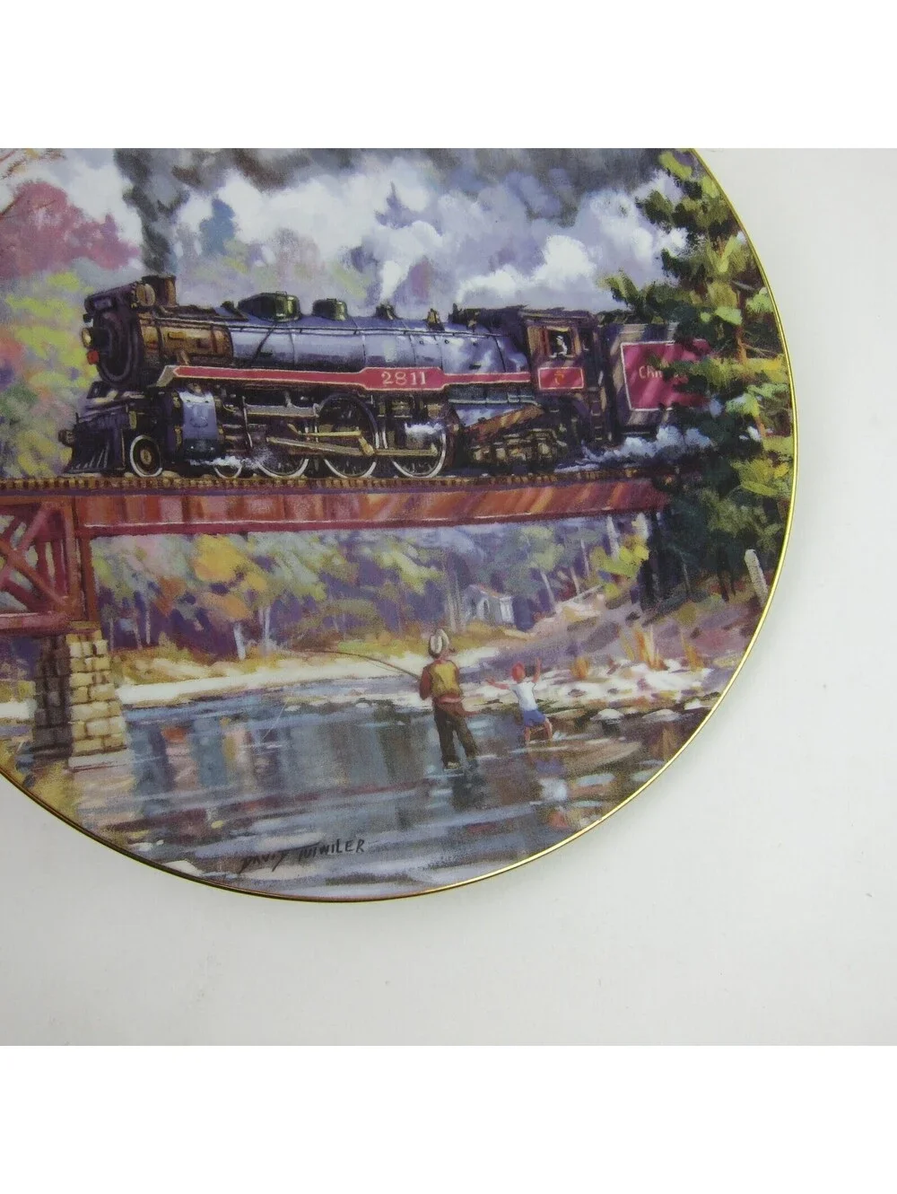 Collectible Plate Train Locomotive Royal York David Tutwiler 8.25